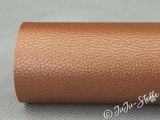 Kunstleder Zuschnitt kupfer metallic 