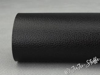 Kunstleder Zuschnitt schwarz metallic 
