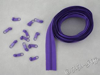 Endlos-Reißverschluss 3m violett 