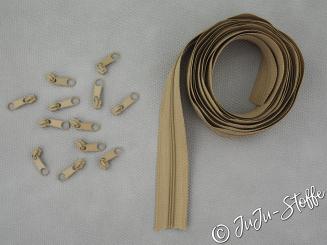 Endlos-Reißverschluss 3m sand 