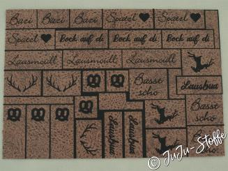 Kunstleder Label Bogen Bayerisch 