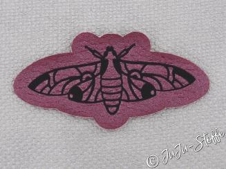 Aufnäher Patch Nachtfalter beere metallic 