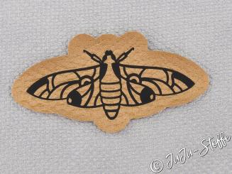 Aufnäher Patch Nachtfalter gold metallic 