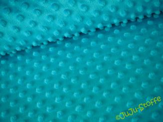 Minky Fleece Bubble türkis 