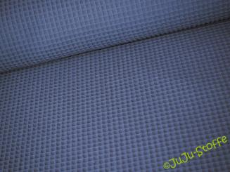 Waffel-Piqué jeansblau 