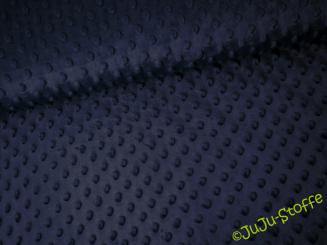 Minky Fleece Bubble dunkelblau 