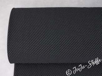 Chiffon Punkte schwarz 