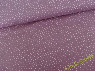 Bio-Jersey Dotties vintage rose von Stoffonkel GOTS 
