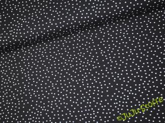 Bio-Jersey Dotties schwarz von Stoffonkel (GOTS) 