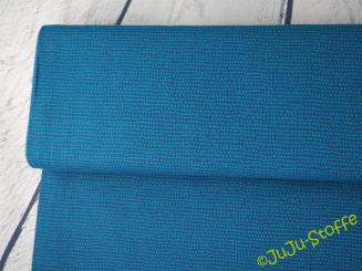 Bio-Jersey Dotted Line petrol von Stoffonkel GOTS 