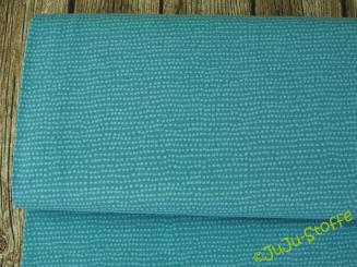 Bio-Jersey Dotted Line türkis von Stoffonkel GOTS 
