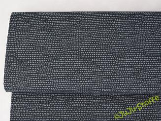 Bio-Jersey Dotted Line schwarz von Stoffonkel GOTS 