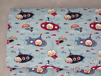 Bio-Jersey Diving Cat von Stoffonkel GOTS 