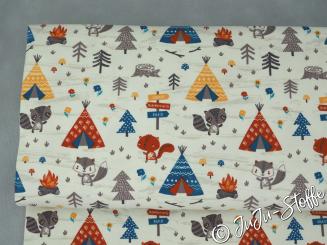 Bio-Jersey Abenteuercamp von Stoffonkel GOTS 