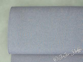 Bio-Strickjacquard Rippenmuster cold pink-china blue von Stoffonkel GOTS 