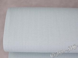 Bio-Strickjacquard Fischgrät gletscher von Stoffonkel GOTS 