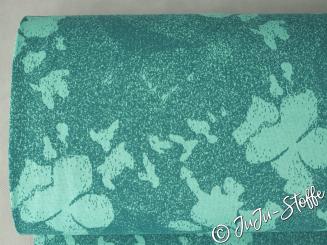 Bio-Strickjacquard Splash everglade von Stoffonkel GOTS 