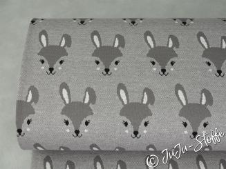Bio-Strickjacquard Hase von Stoffonkel GOTS 
