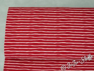 Bio-Jersey Good Vibes kirsche von Stoffonkel GOTS 