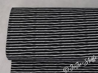 Bio-Jersey Good Vibes schwarz von Stoffonkel GOTS 