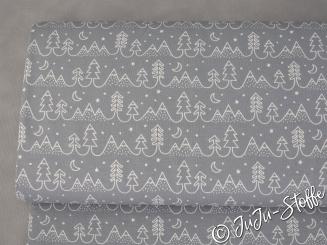 Bio-Jersey Tannenwald grau von Stoffonkel GOTS 