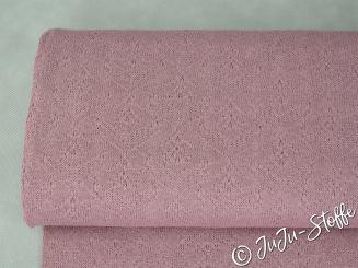 Bio-Sommerstrick Blüten woodrose von Stoffonkel GOTS 