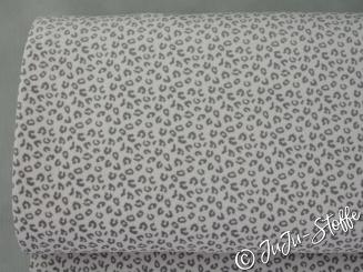 Bio-Samtnicky Samtpfötchen grau von Stoffonkel GOTS 