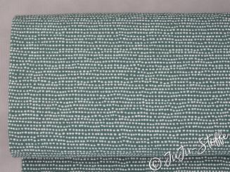 Bio-Jersey Dotted Line staubgrün von Stoffonkel GOTS 