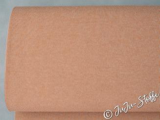 Bio-Strickjacquard Rippenmuster cognac von Stoffonkel GOTS 