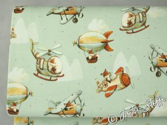 Bio-Jersey fliegender Fuchs von Eda & Mo - Stoffonkel - GOTS 