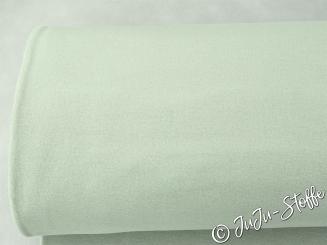 Bio-Baumwollfleece silver green von Stoffonkel GOTS 