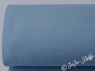 Bio-Baumwollfleece china blue von Stoffonkel GOTS 