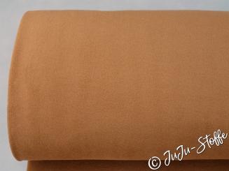 Bio-Baumwollfleece rehbraun von Stoffonkel GOTS 