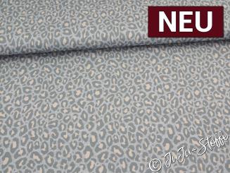 Bio-Jersey Susalabims Leo hellgrau von Stoffonkel Oeko-Tex® 