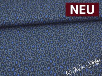 Bio-Jersey Susalabims Leo blau von Stoffonkel Oeko-Tex® 