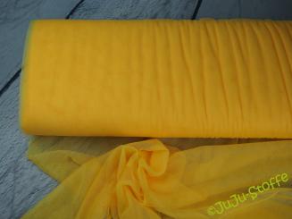 Brauttüll weich gelb 