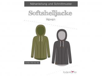 Papierschnittmuster Softshelljacke Herren von Fadenkäfer 