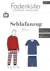 Papierschnittmuster Schlafanzug Herren von Fadenkäfer 
