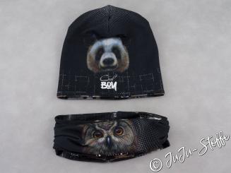 Panel French Terry Beanie & Buff 