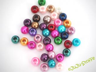 Großlochperlen Shine Mix, 40 Stück, 12mm 