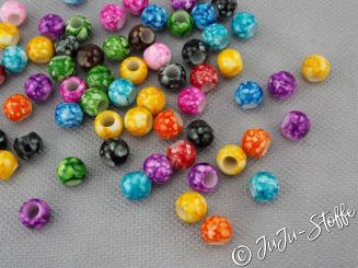Großlochperlen Batik Mix, 20 Stück, 12mm 