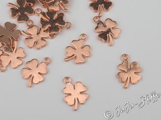Anhänger Kleeblatt rosegold 