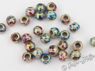 Großlochperlen Multicolour Mix, 20 Stück, 8mm 