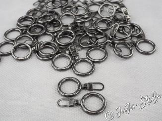 Fashion Zipper Ring onyx 