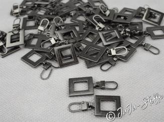 Fashion Zipper Quadrat onyx 