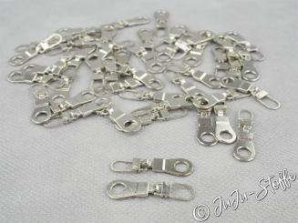 Fashion Zipper Öse silber 