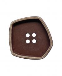 Knopf Vintage Look 30mm braun 