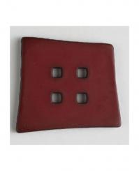 Knopf Viereck 55mm bordeaux 