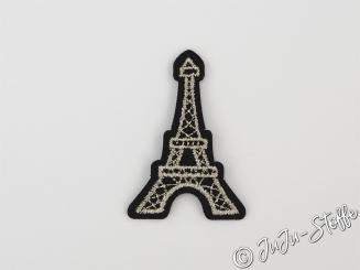 Bügelbild Eifelturm silber 