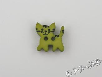 Knopf Katze 20mm grün 